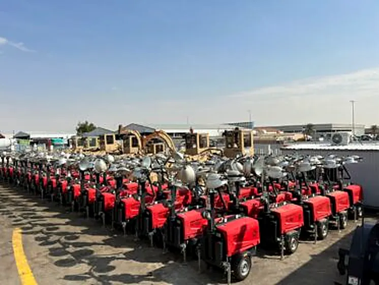 Light towers ready for dispatch