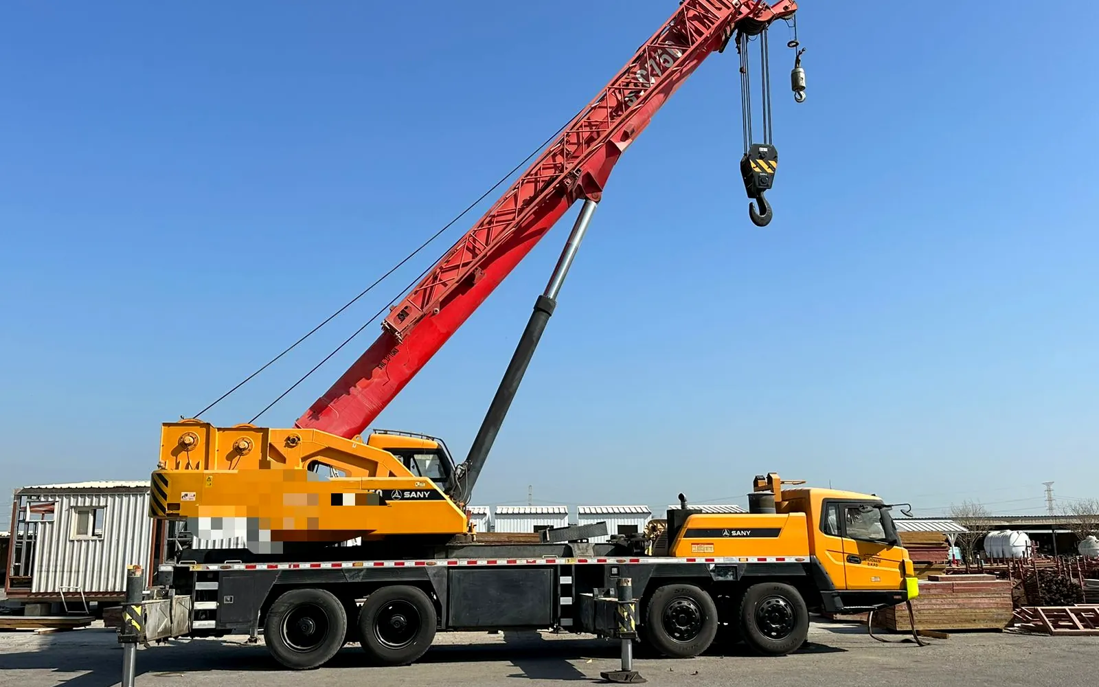 Sany truck crane on site