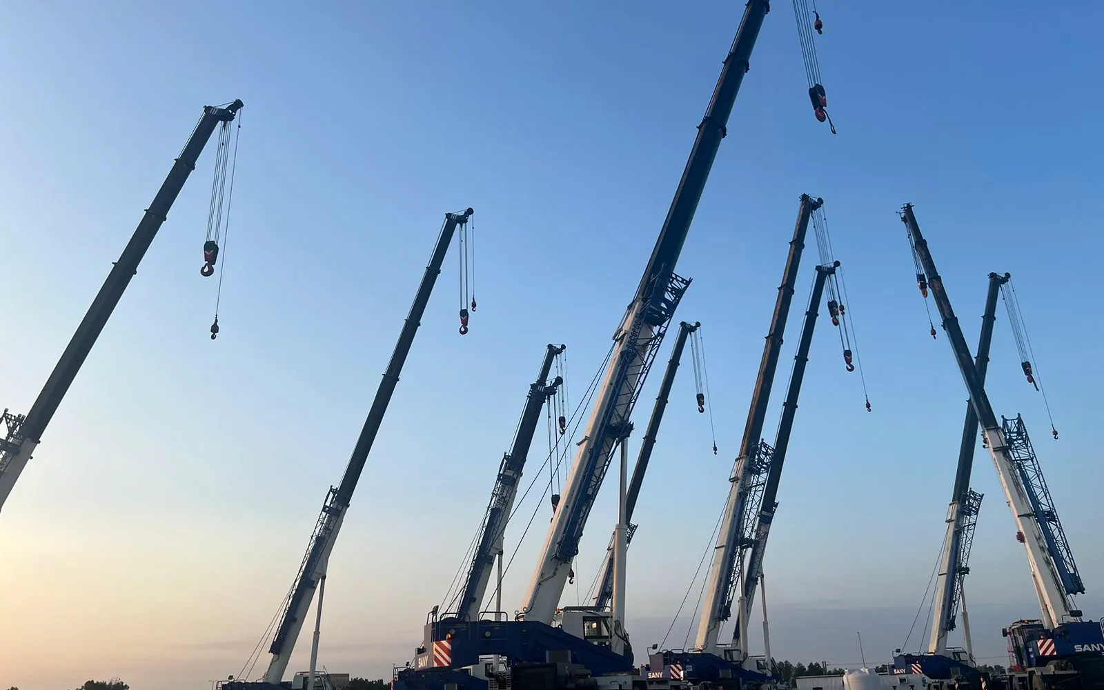 Part of our crane fleet